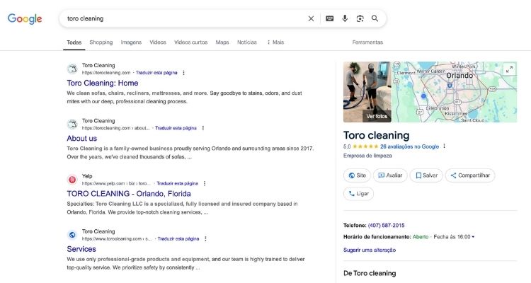 Google Toro cleaning