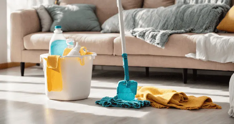 foto de produtos de limpeza de casas